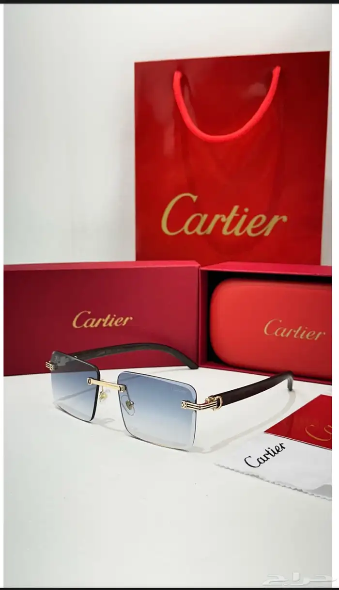 نظارات ماركه كارتير درجه اولى طبق الاصل مع الملحقات 10