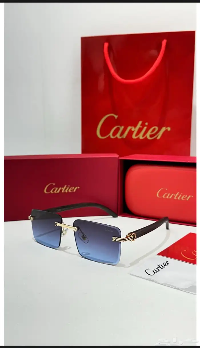 نظارات ماركه كارتير درجه اولى طبق الاصل مع الملحقات 12