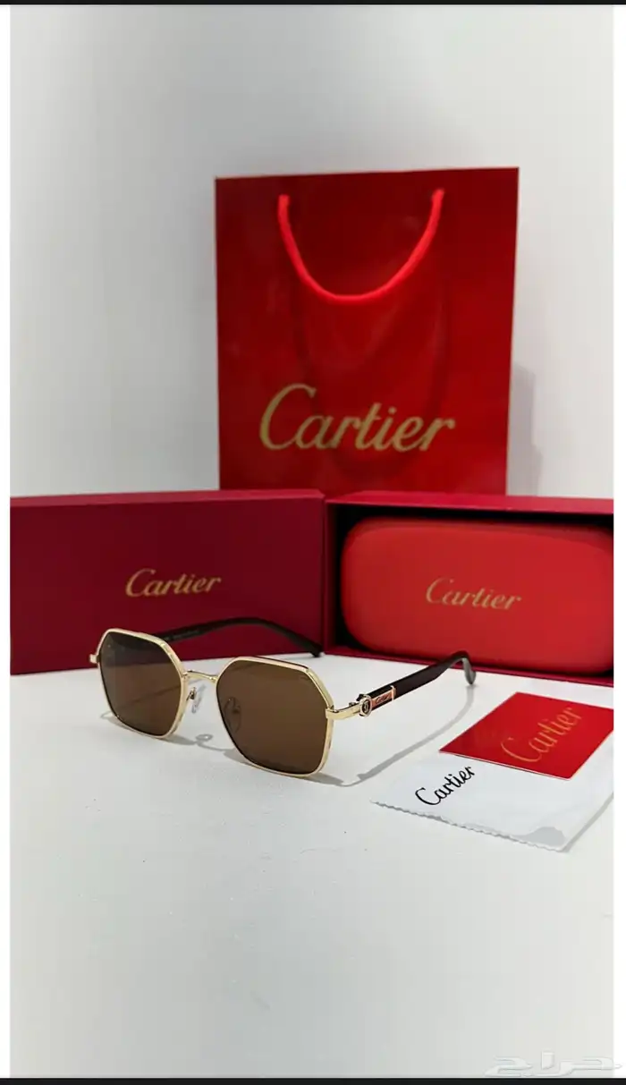 نظارات ماركه كارتير درجه اولى طبق الاصل مع الملحقات 16