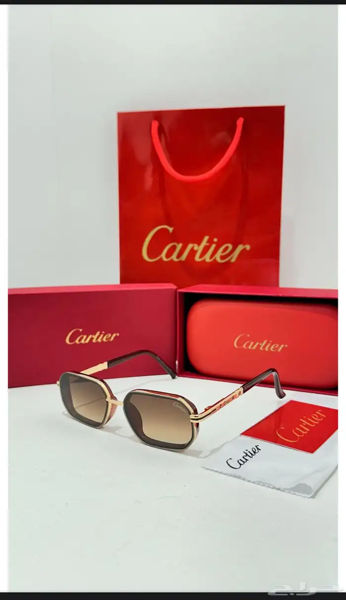 نظارات ماركه كارتير درجه اولى طبق الاصل مع الملحقات 52