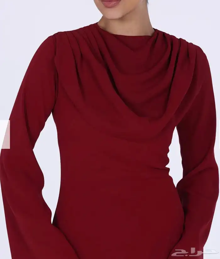 فستان ماركة إلينا برغندي جديد 3