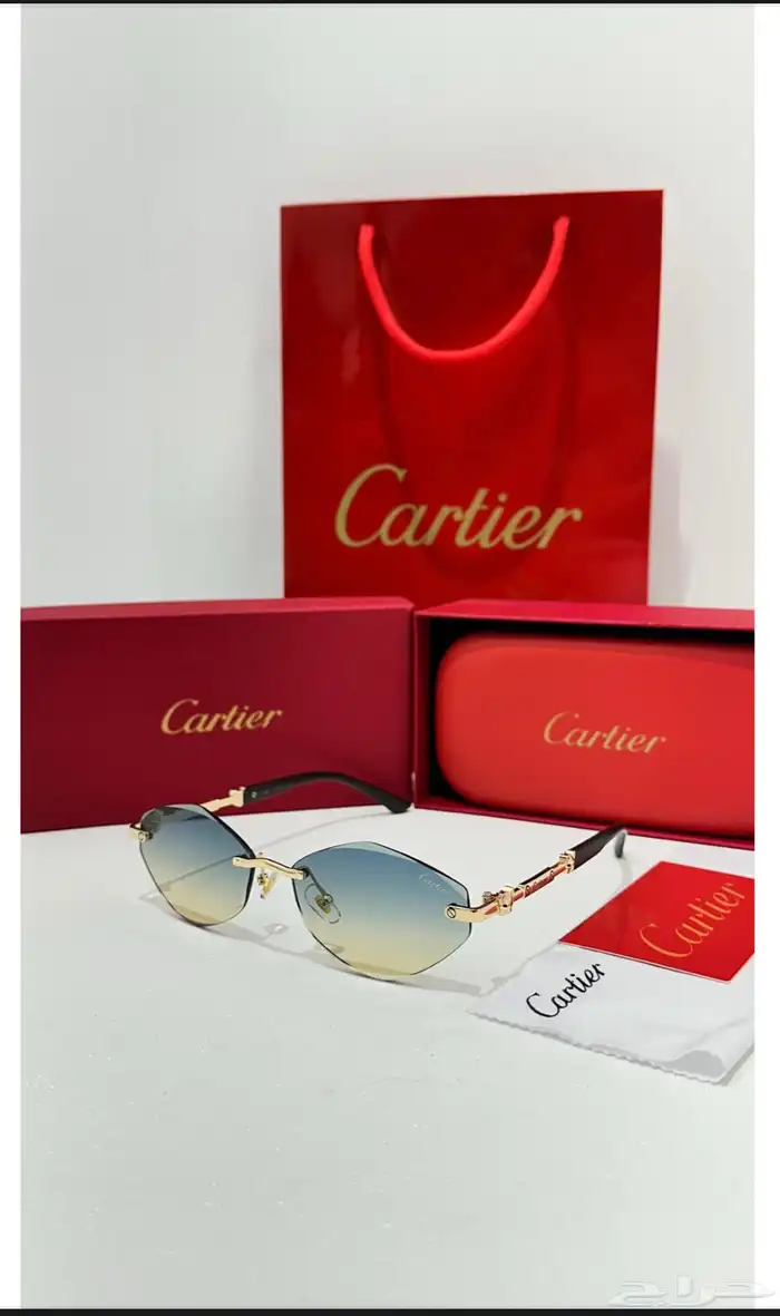نظارات ماركه كارتير درجه اولى طبق الاصل مع الملحقات 24