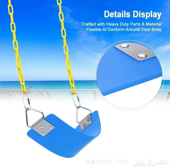 أرجوحة حديد جدارية قوية ومريحة   أرجوحة حوش خارجية للكبار 9