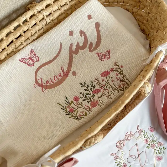 لحافات مواليد راقية مع تطريز 1