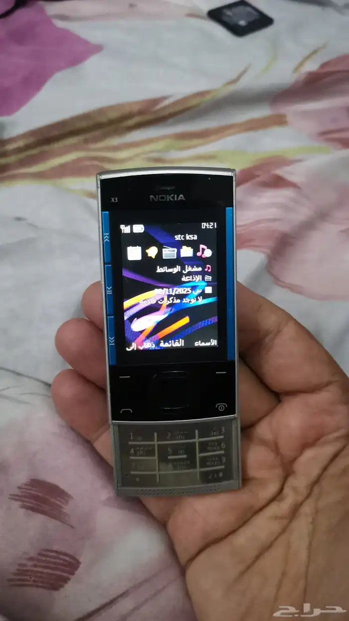 نوكيا x3 إكسبريس ميوزيك سحاب أصلي بحاله ممتازه 0