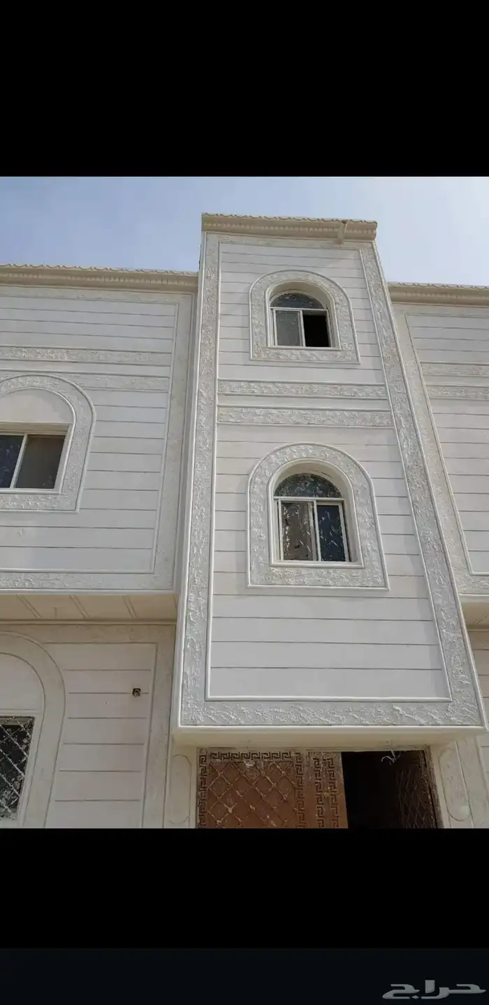 لياسه ملونه باللاسمنت الابيض وبطحاء الرياض معا اعمال العزل 8