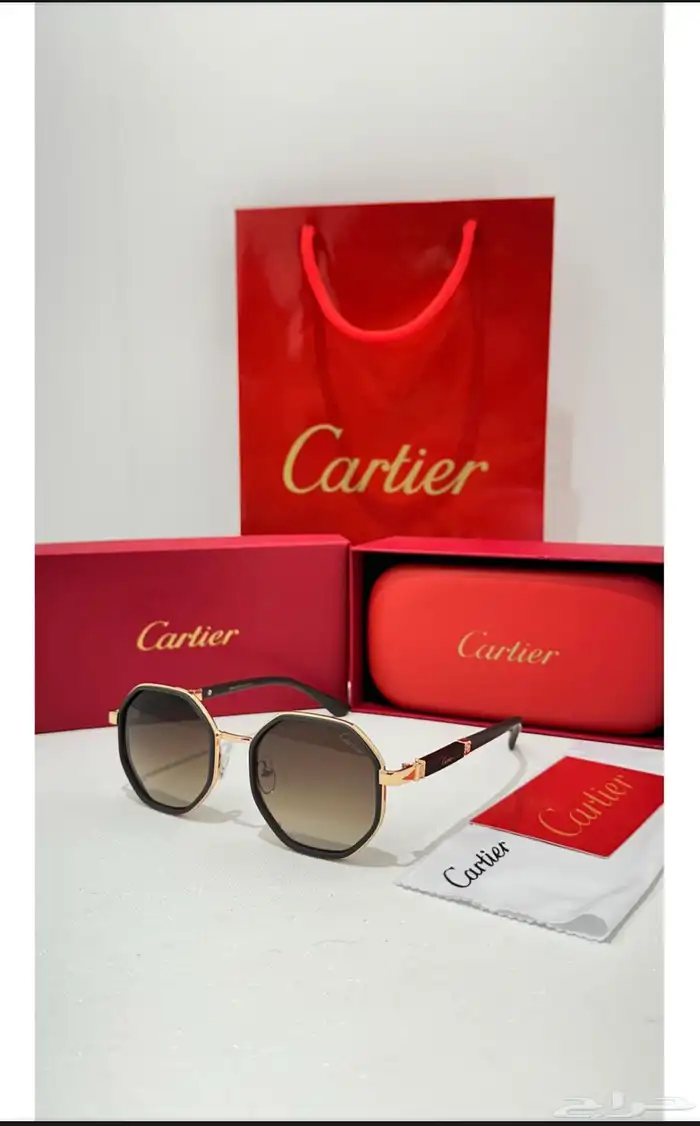 نظارات ماركه كارتير درجه اولى طبق الاصل مع الملحقات 59