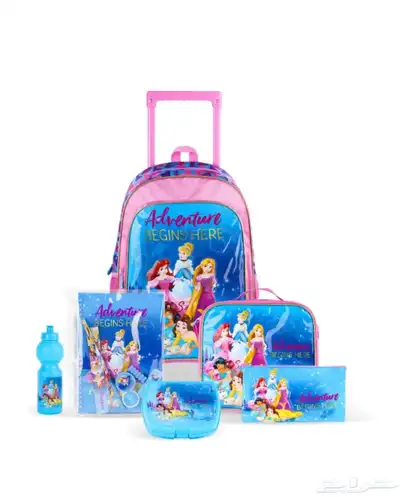 شنطة بنات ديزني مدرسية مقاس 16 جديدة بالكرتون 16 قطعه index