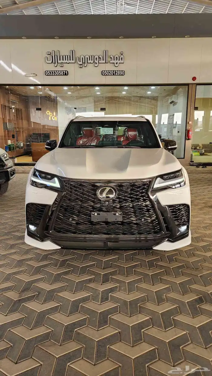 لكزس LX600 اف اسبورت سعودي ابيض 2025 ( بطاقه جمركيه ) 6