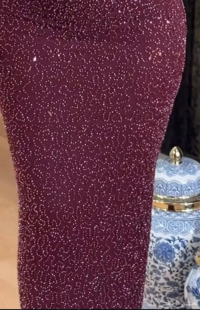 فستان عنابي جديد 5