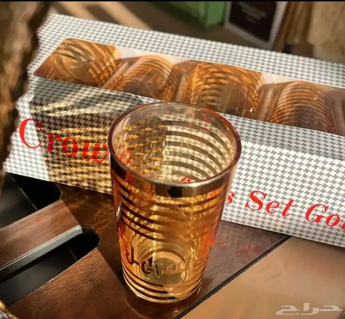 تراث فناجيل واكواب اهلا وسهلا ذهبي 7