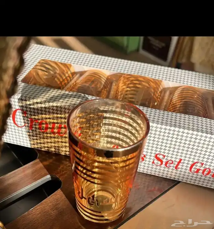 تراث فناجيل واكواب اهلا وسهلا ذهبي 5