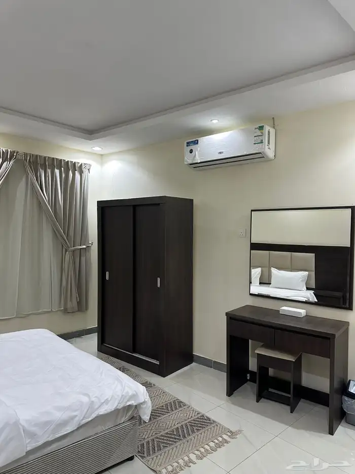 شقة مفروشة فندقية غرفتين وصالة للايجار 4