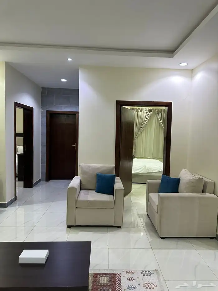 شقة مفروشة فندقية غرفتين وصالة للايجار 0