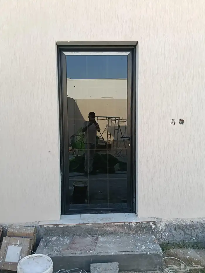 تفصيل ابواب حديد ليزر صاج المونيوم درايش وأبواب بيبي سي وخشب 3