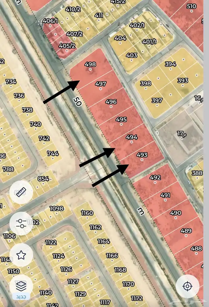 اراضي تجارية بحي العروبة 1