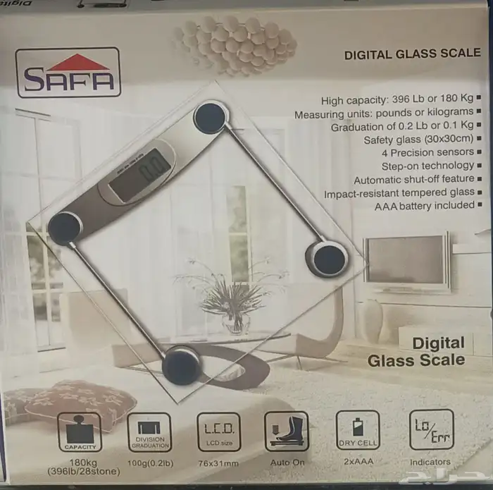 2 ميزان ديجيتال يصل إلى 180 كيلو للبيع جديد 0