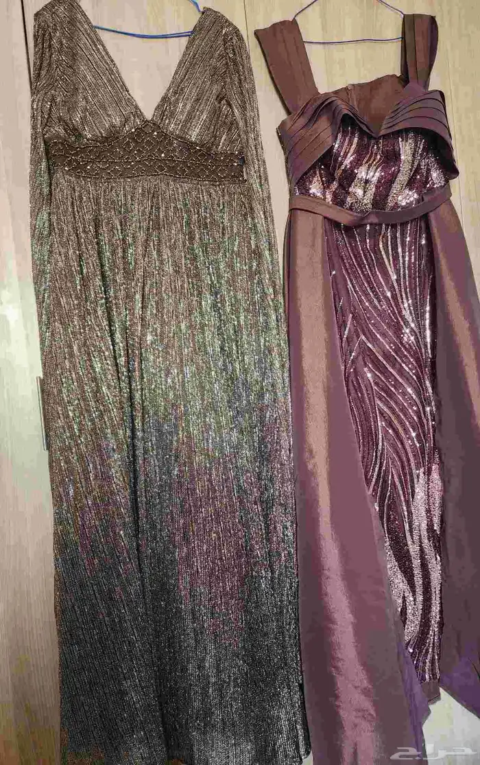 فستان سهرة عودي على بني غامق 4