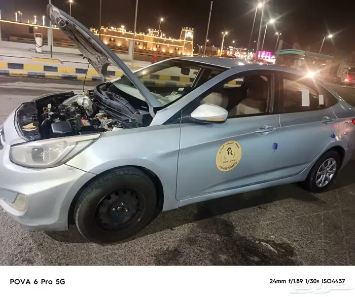 سياره اكسنت مديل 2017 ممشى 281 ألف كل شي شغال مكينه 2