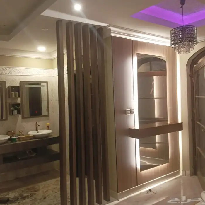 ديكور المدنيه المنوره فوام بديل الرخام تركيب مرايات الشيبرلس 0