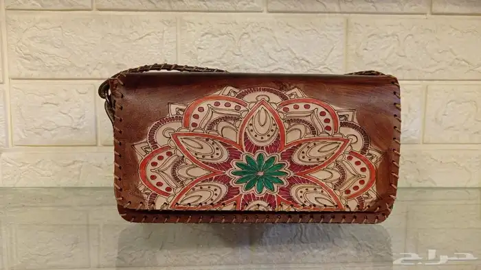 شنط نسائي هاندميد جلد طبيعي 9