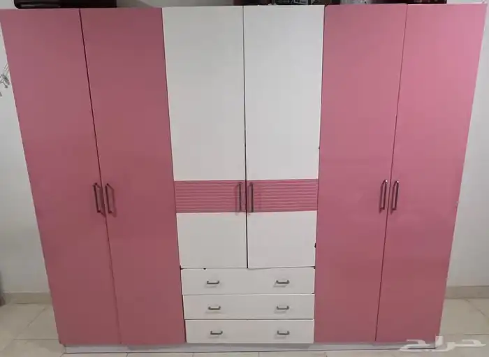 غرفة نوم اطفال بحالة جيدة عبارة عن سيرير 120 ودولاب 6 باب 0