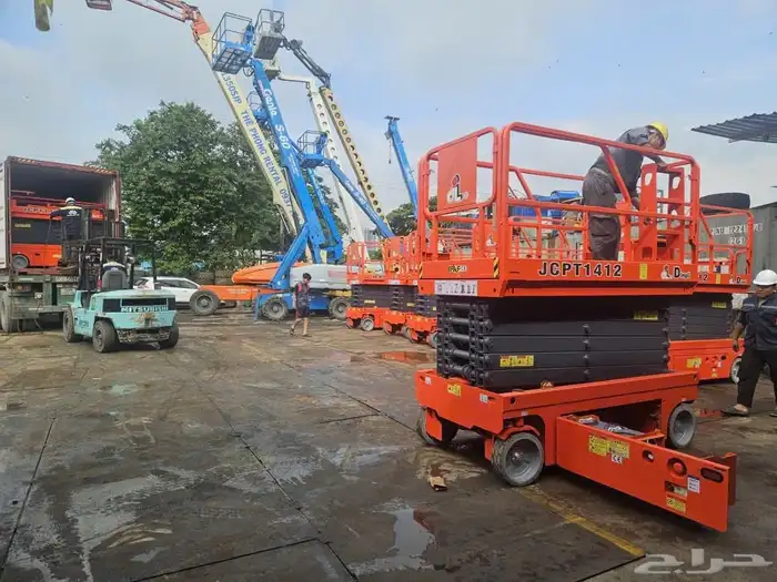 رافعه مقصيه 16متر كهرباء للايجار سيزرلفت 16متر للايجار 3