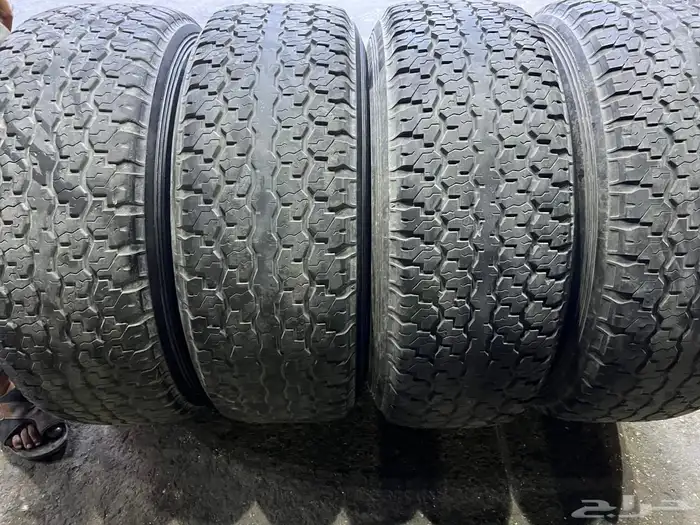 جنوط سنبوسه مقاس 16 مع كفرات دنلوب مقاس 275 70 16 3