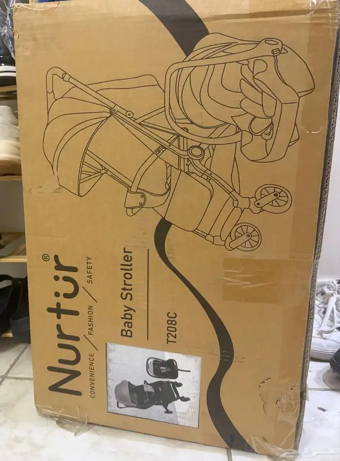 سياره اطفال مع كرسي ماركه نورتر ما انفك كرتونه 0