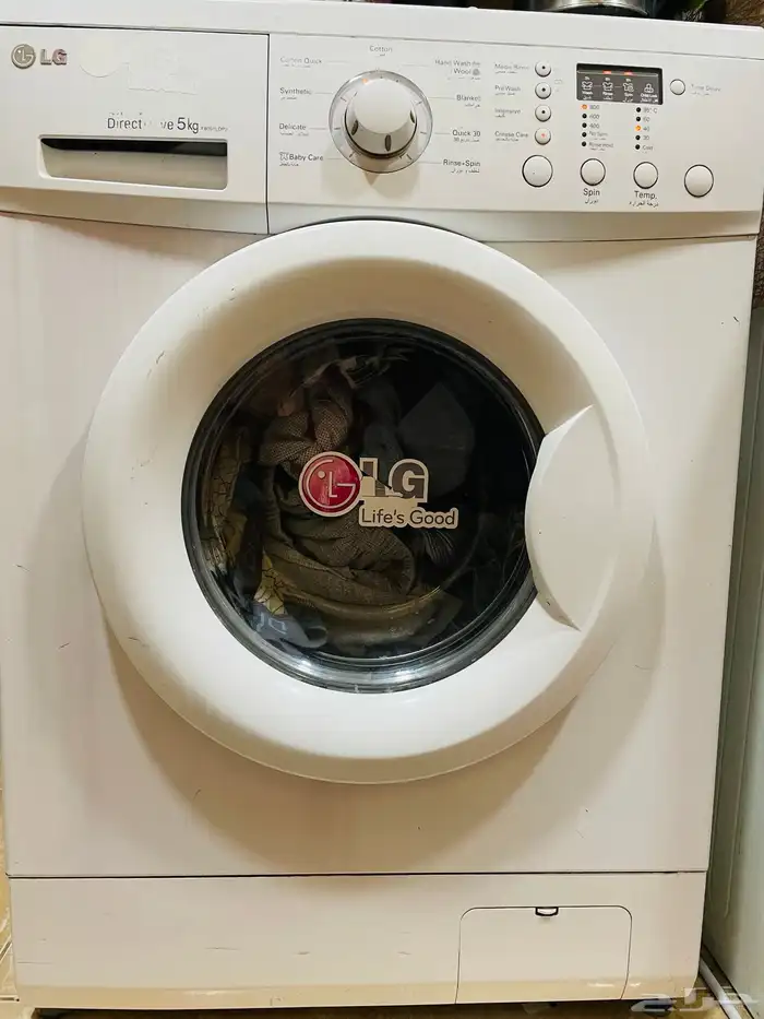 غساله Lg فل اتوماتيك 5كيلو ممتازه لايوجد بيها اي عيوب 0