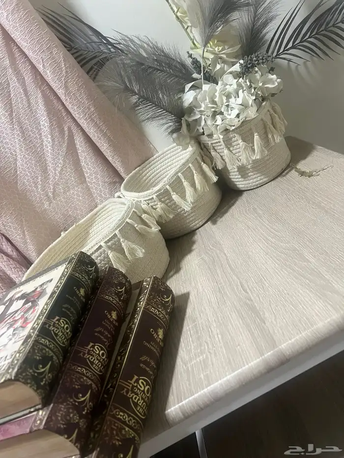 تحف سلال طقم عدد 3 قطع وكتب زينة عدد 3 قطع 0