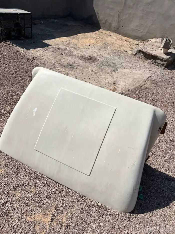 فيبر طوق دينه موديل 2002 نظيف على الشرط من الكسور والتشققات 1