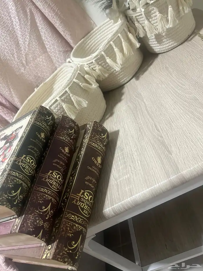 تحف سلال طقم عدد 3 قطع وكتب زينة عدد 3 قطع 2