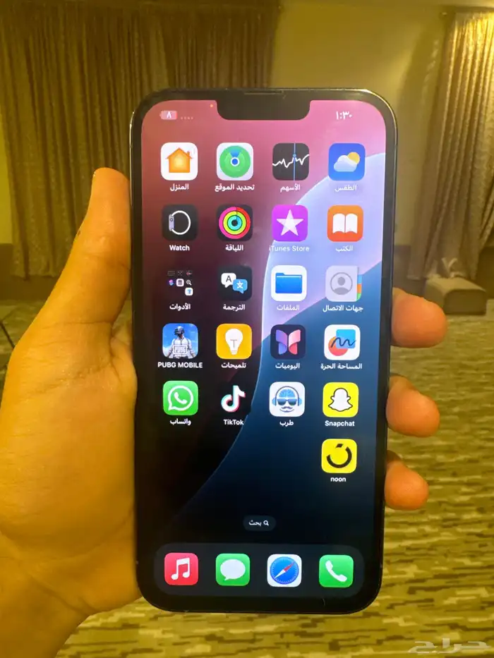 ايفون 13pro max نضيف علا الشرط مافك نسبة البطاريه78 للبدل 1