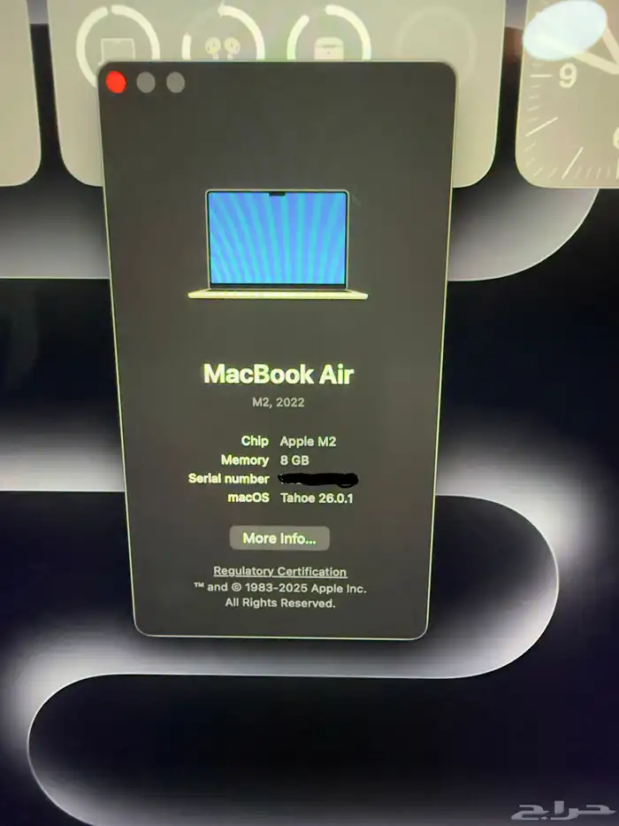 ماك بوك اير Macbook Air M2 3