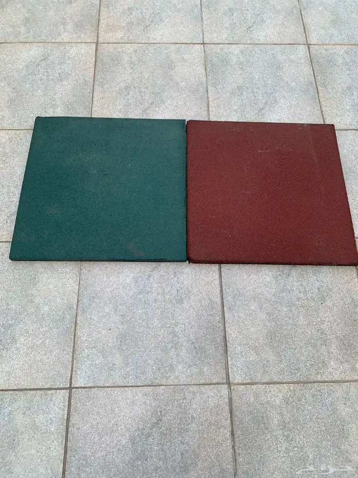 بلاط مطاطي 200 متر صناعة سعودية 0