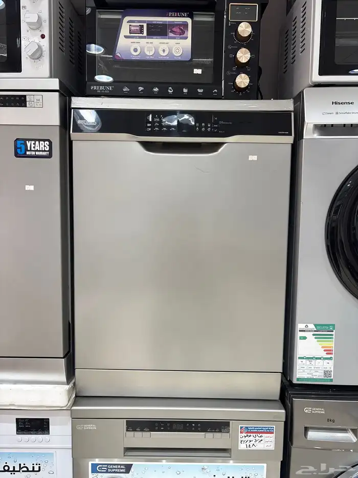 غسالة صحون تركي سوبر جنرال 8 برامج 3 رفوف 15 مكان 0