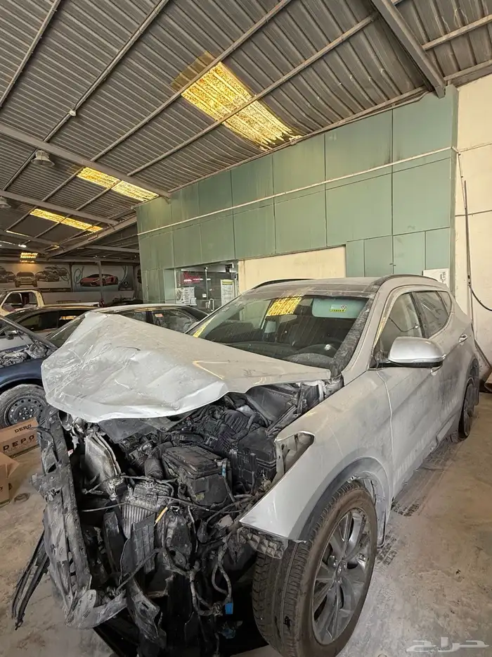 هيونداي سنتافي 2018 ديزل فل كامل دبل مصدوم 0