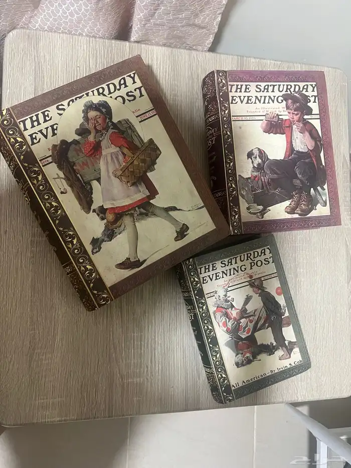 تحف سلال طقم عدد 3 قطع وكتب زينة عدد 3 قطع 5