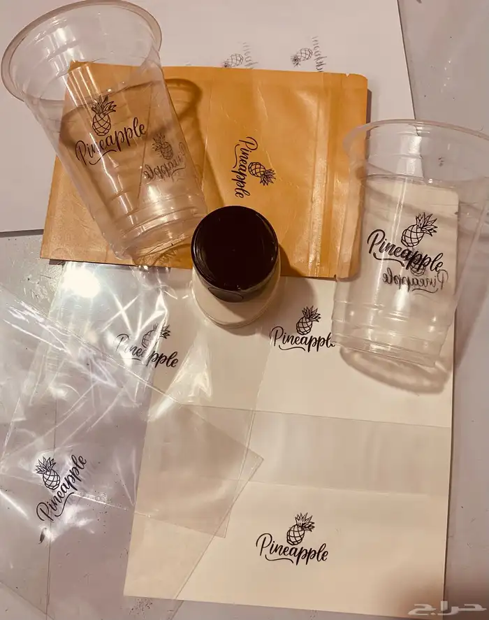 ختم كاسات العصير بلاستيك شفاف 1