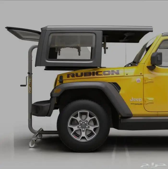 Jeep roof lifting jack trolley 1