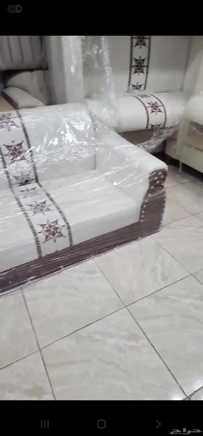 كنب جديد 8قطعه من ثلاثه نفرونفرين جديد مفصله 2