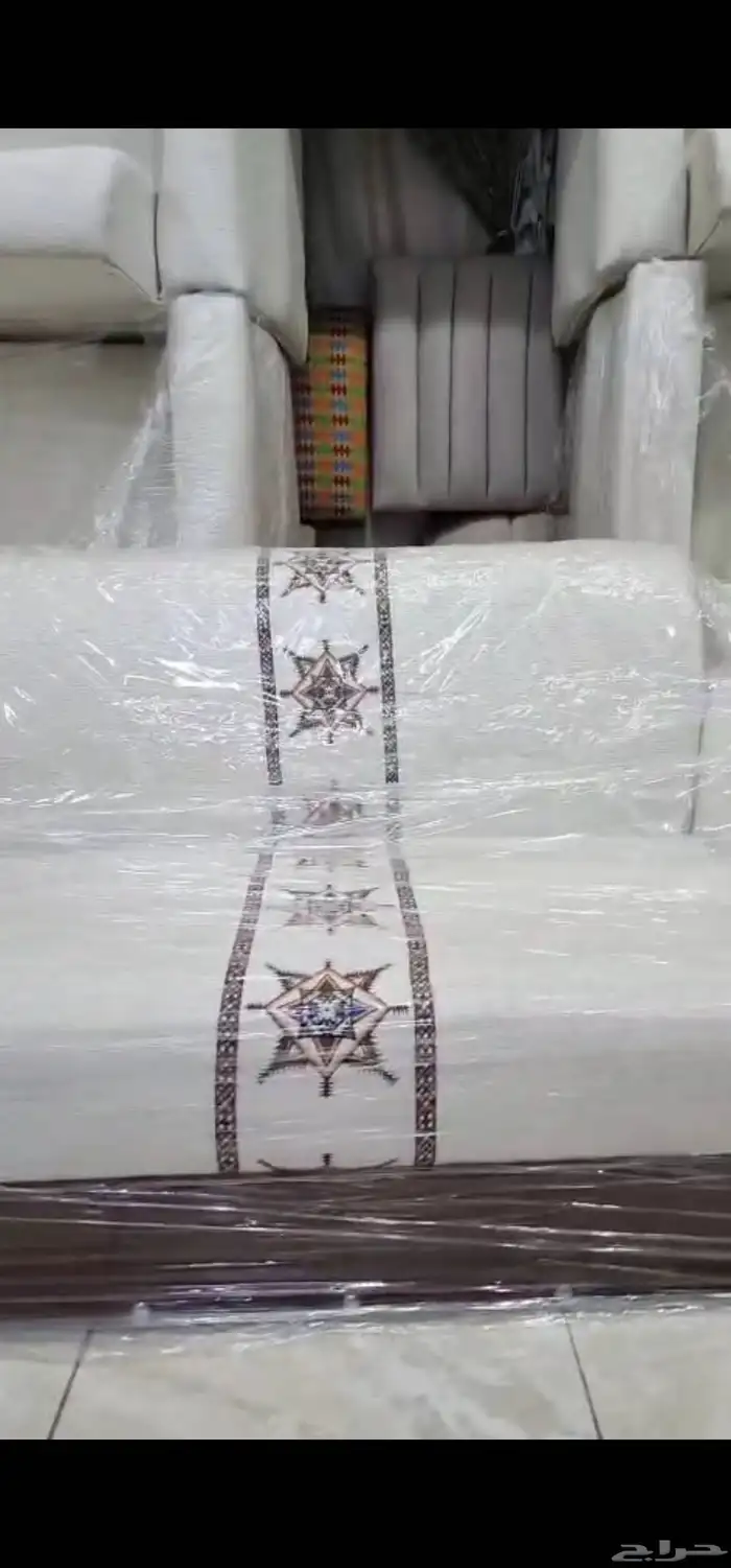 كنب جديد 8قطعه من ثلاثه نفرونفرين جديد مفصله 0