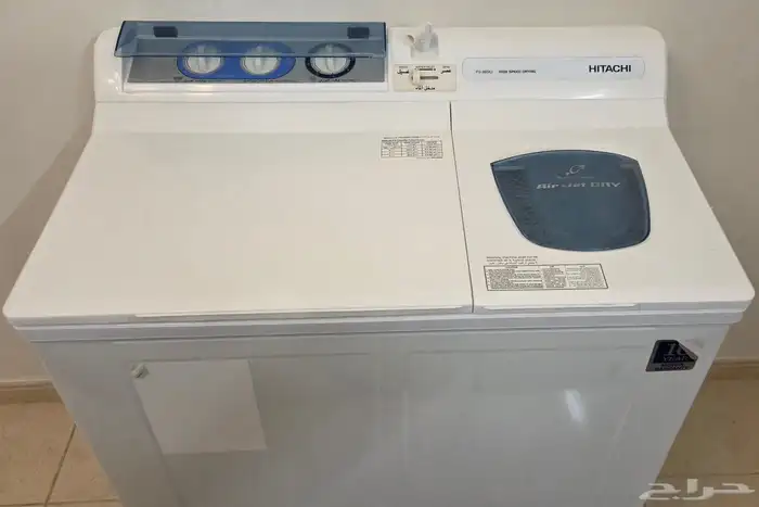 غسالة هيتاشي حوضين 7 كيلو نظيفة جدا 0