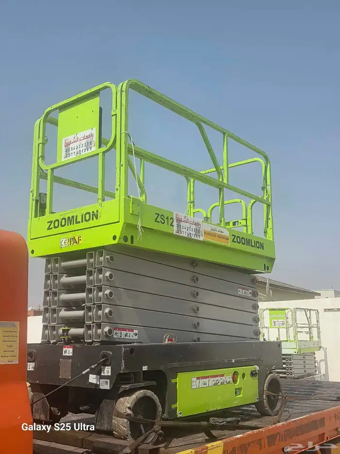 رافعه مقصيه 12متر للايجار متوفر كل المقاسات سيزرلفت للايجار 6