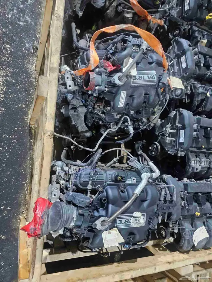 مكينة جيب رانجلر V6 3.8 بنزين نظيفة ومجربة شد بلد 2