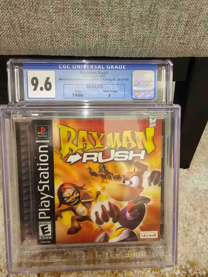 PS1 CGC Graded Rayman Rush لعبة سوني 0
