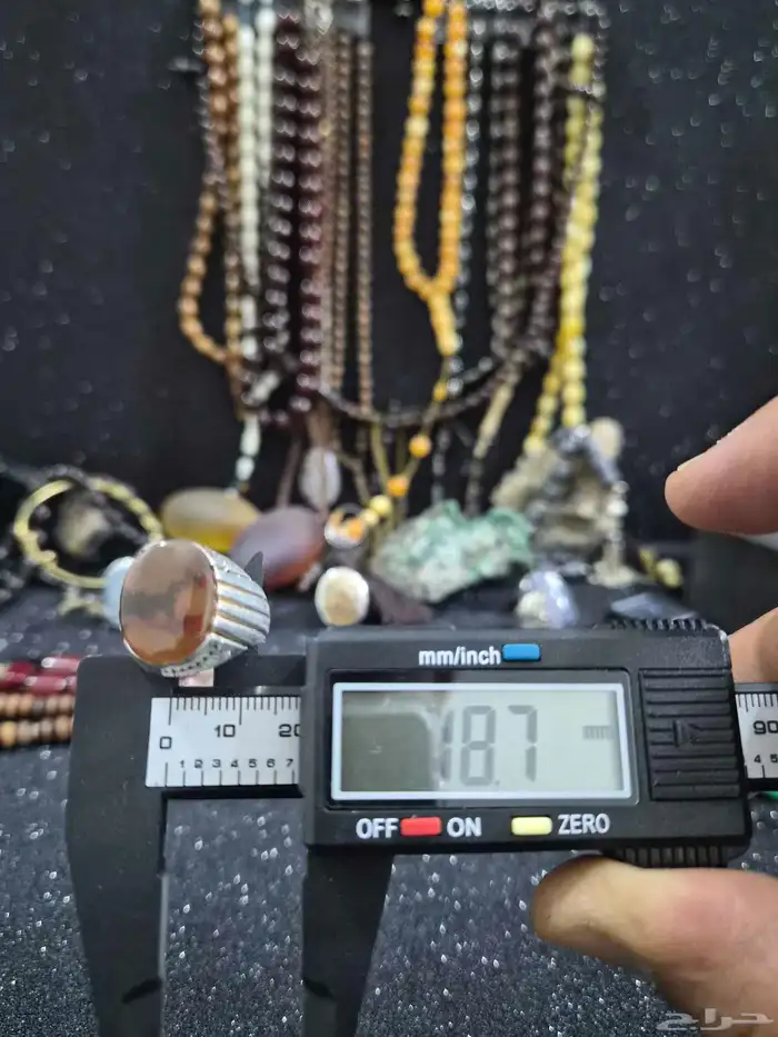 حجر عقيق مصور ذيب 2