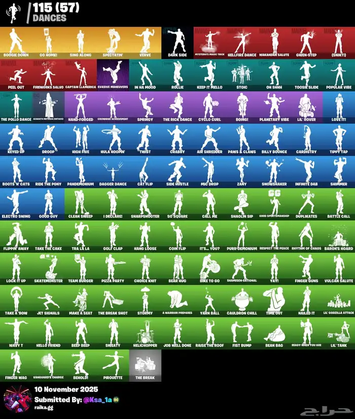 حساب فورت نايت بكامل معلوماته 2