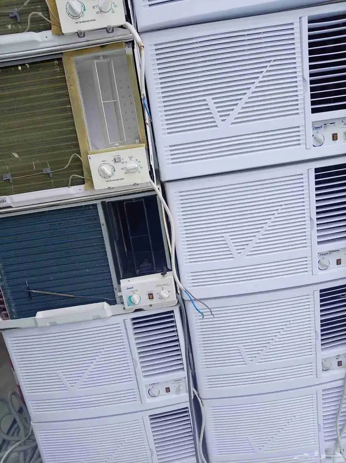 فريزر واقف ثلاجات عرض مكيفات شباك 18 في 24 ضمان شهر 2